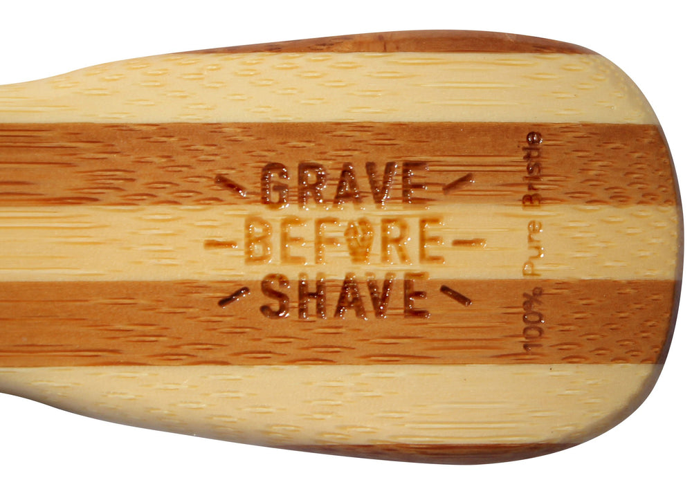 Grave Before Shave cepillo para barba de pelo de jabalí 100%