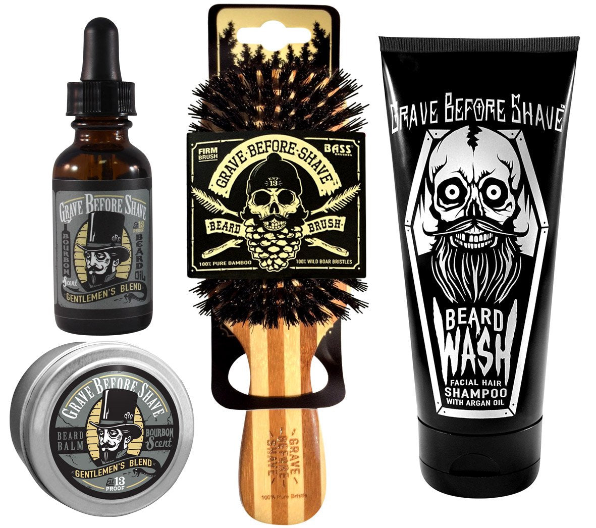 Grave Before Shave champú para barba de 6 oz, limpieza suave y refrescante
