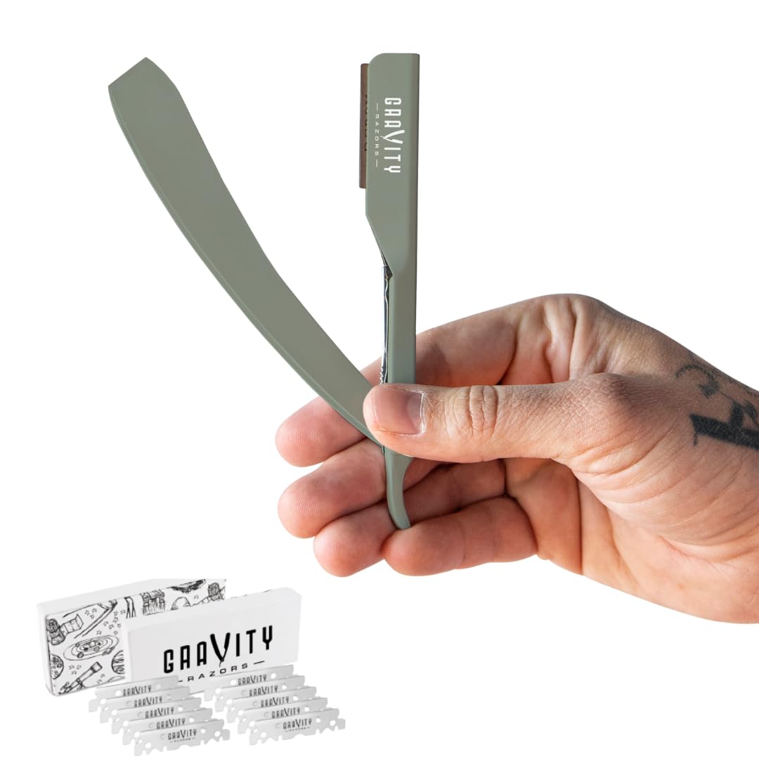 GRAVITY RAZORS muestra hoja expuesta de 2 mm para un afeitado preciso