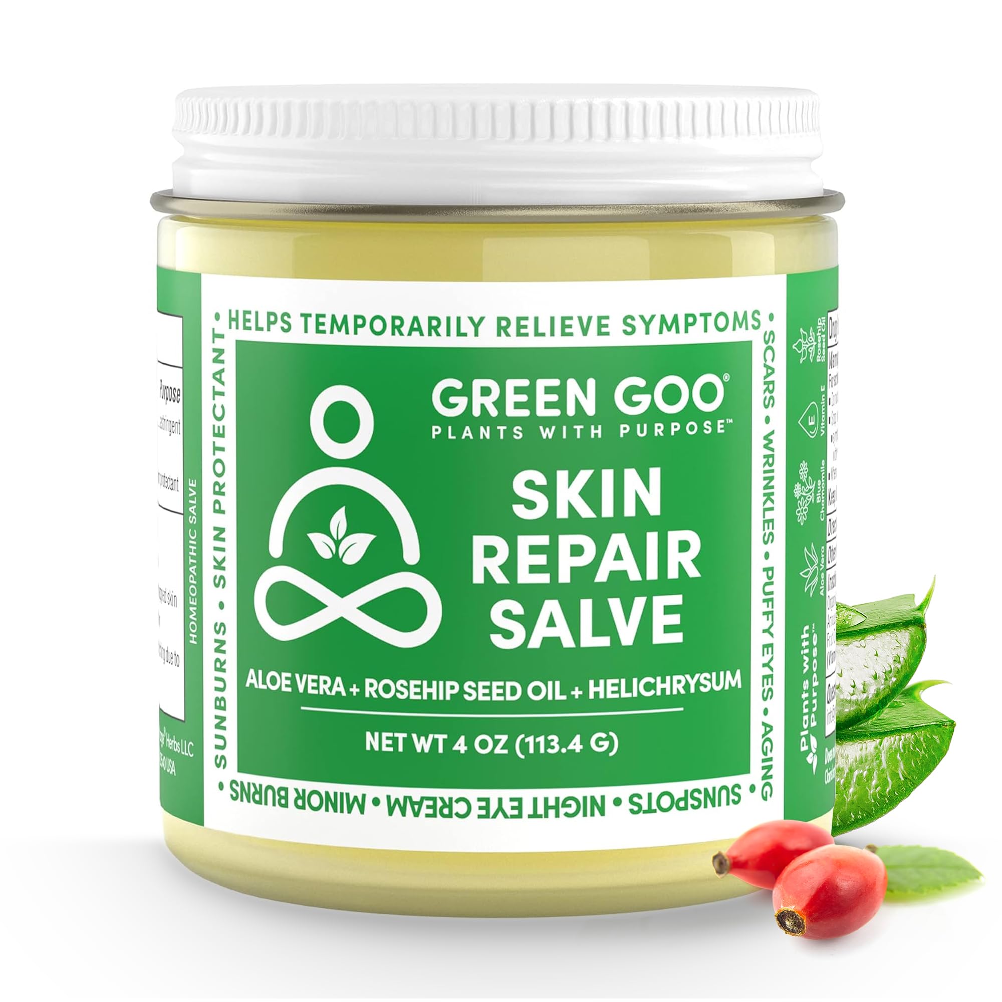 Protección suave de daño solar con Aloe Vera e ingredientes botánicos de Green Goo.