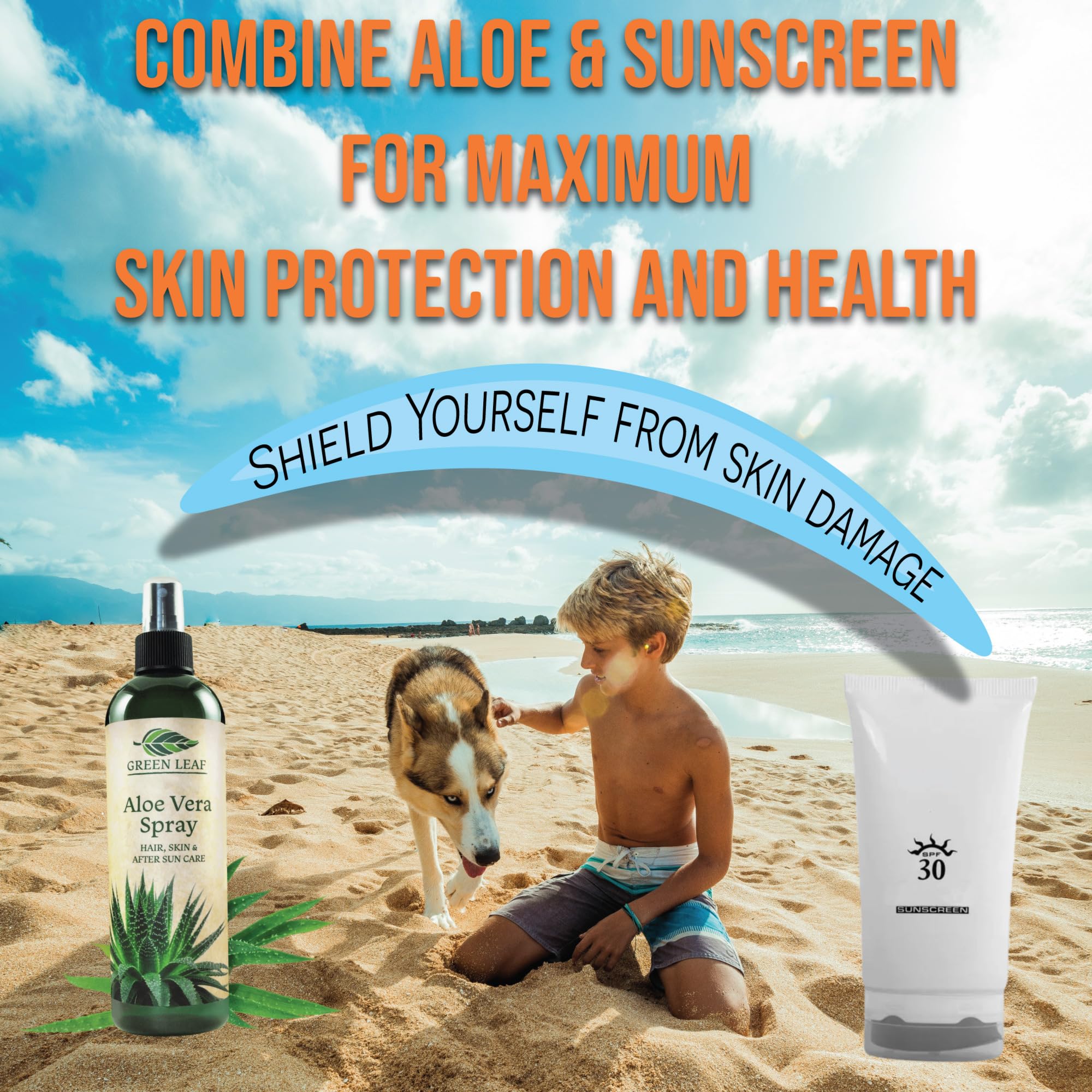 Envase reciclable de Green Leaf Naturals Aloe Vera Spray