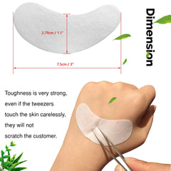 Patchs yeux GreenLife adhérence optimale empêchant le déplacement pendant la pose.