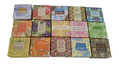 Sampler de jabones Greenwich Bay, 15 aromas, 1.9 oz, ideal para pruebas y regalos.