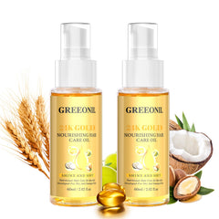 GREEONIL Aceite capilar con argán, coco y oliva para nutrir el cabello y suavizarlo