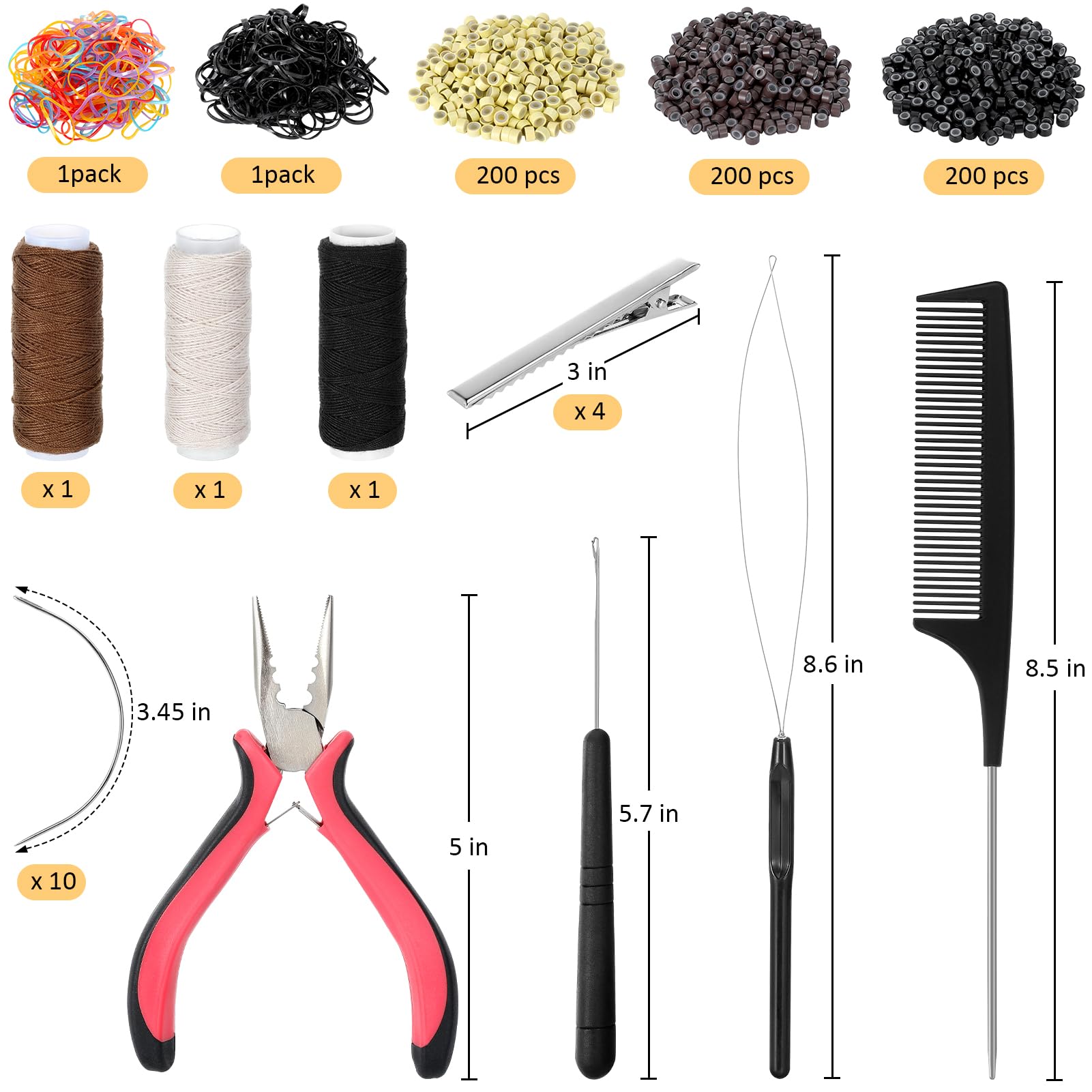 GrennMauler anillos micro silicona: uniones suaves y seguras para extensiones