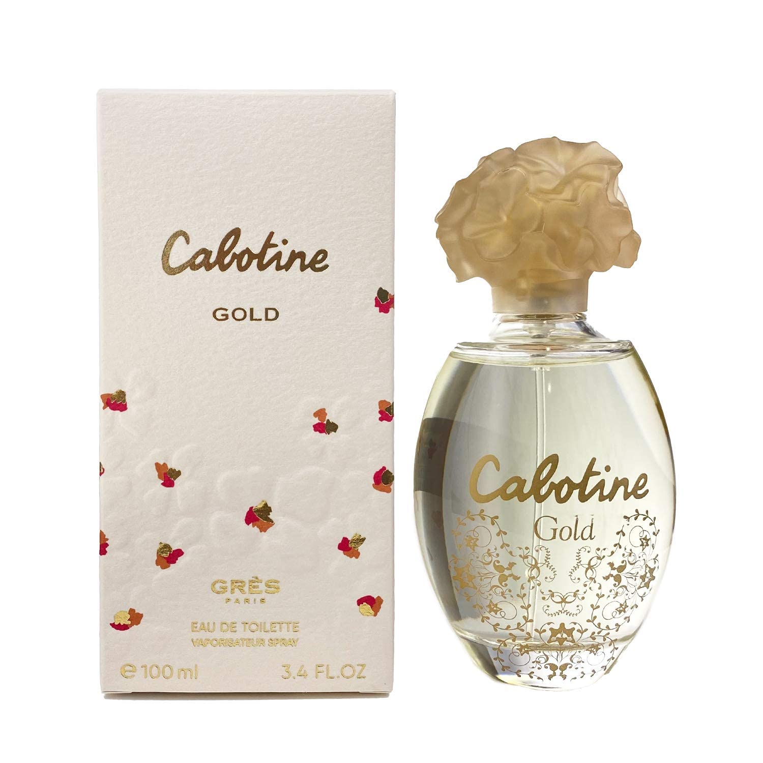 Gres Cabotine Gold, botella elegante para ocasiones especiales.