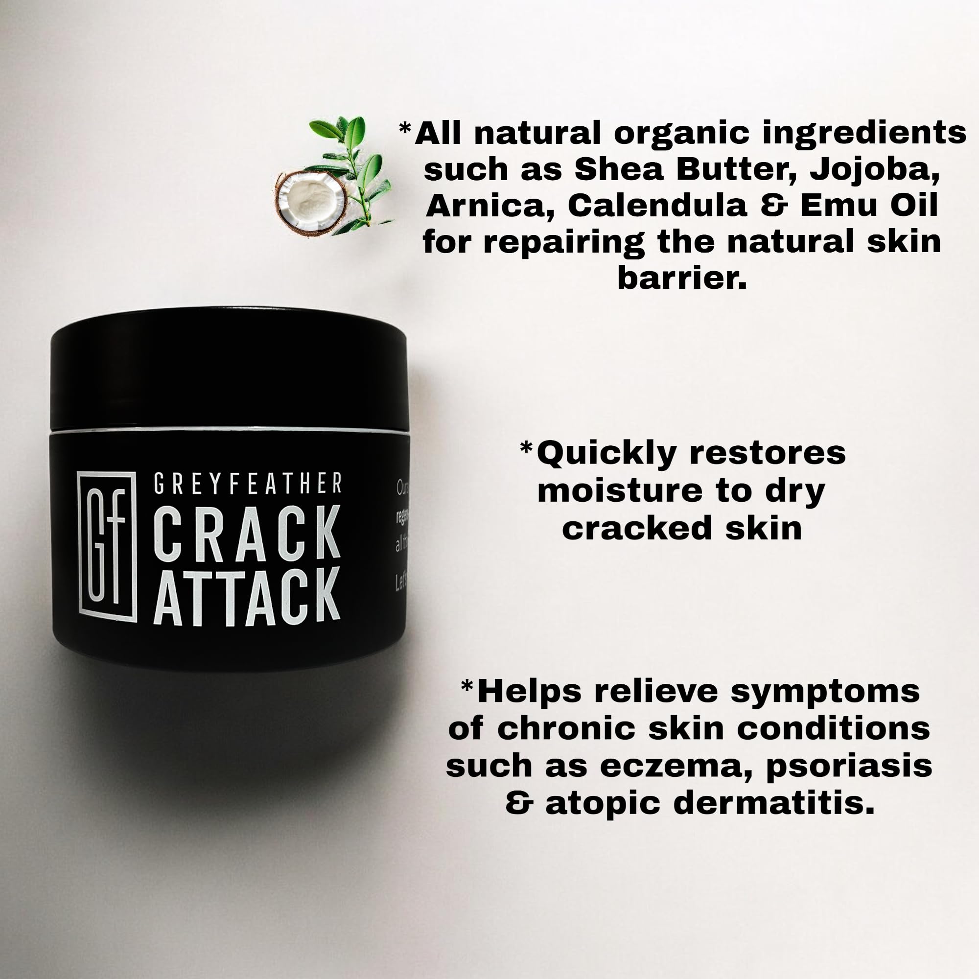 Greyfeather Crack Attack crema antiarrugas para manos, aspecto más suave.