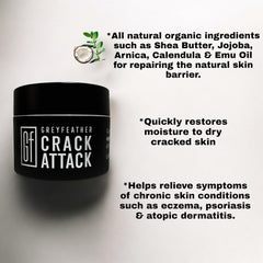 Greyfeather Crack Attack crema antiarrugas para manos, aspecto más suave.