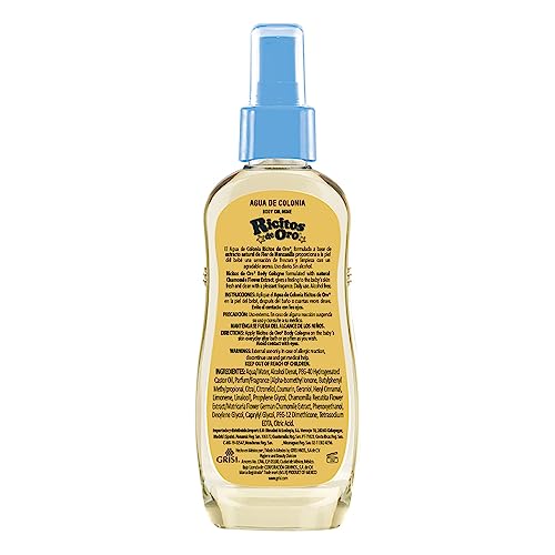 Grisi Ricitos de Oro Colonia 100 ml, diseño de etiqueta atractivo para regalo