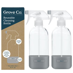 botellas Grove Co de vidrio 16 oz con funda silicona listas para recargas