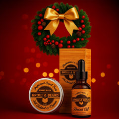 GROW ALPHA BEARD bálsamo de sándalo natural para modelar la barba.