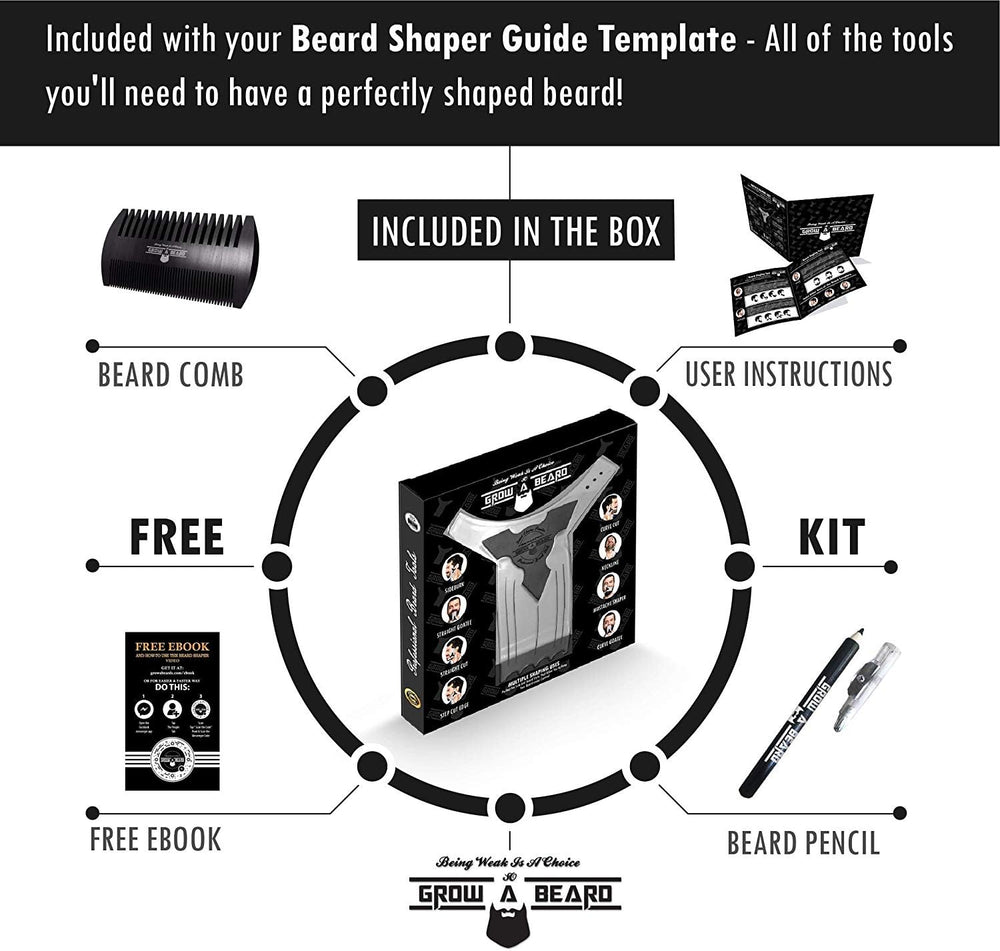 GROW ALPHA BEARD: peine-doble-accion para definir líneas con control suave.