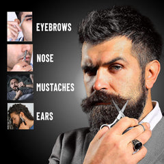 Grow Alpha Beard tijeras para bigotes, acero inoxidable de precisión