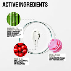 Grown Alchemist Exfoliante pulidor facial, textura de bambú para eliminar células muertas.
