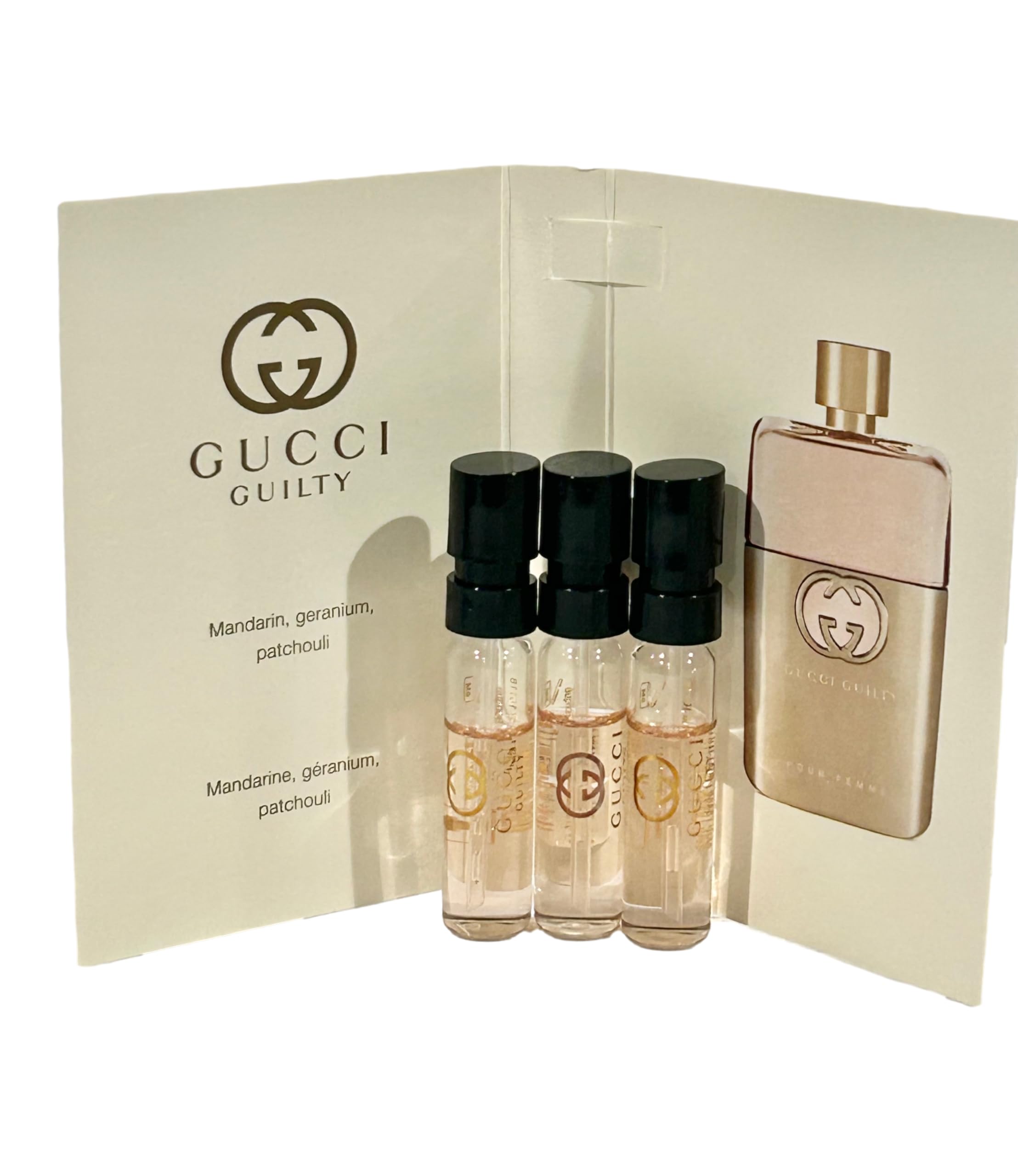 Gucci Guilty: envase miniatura portátil para retoques.