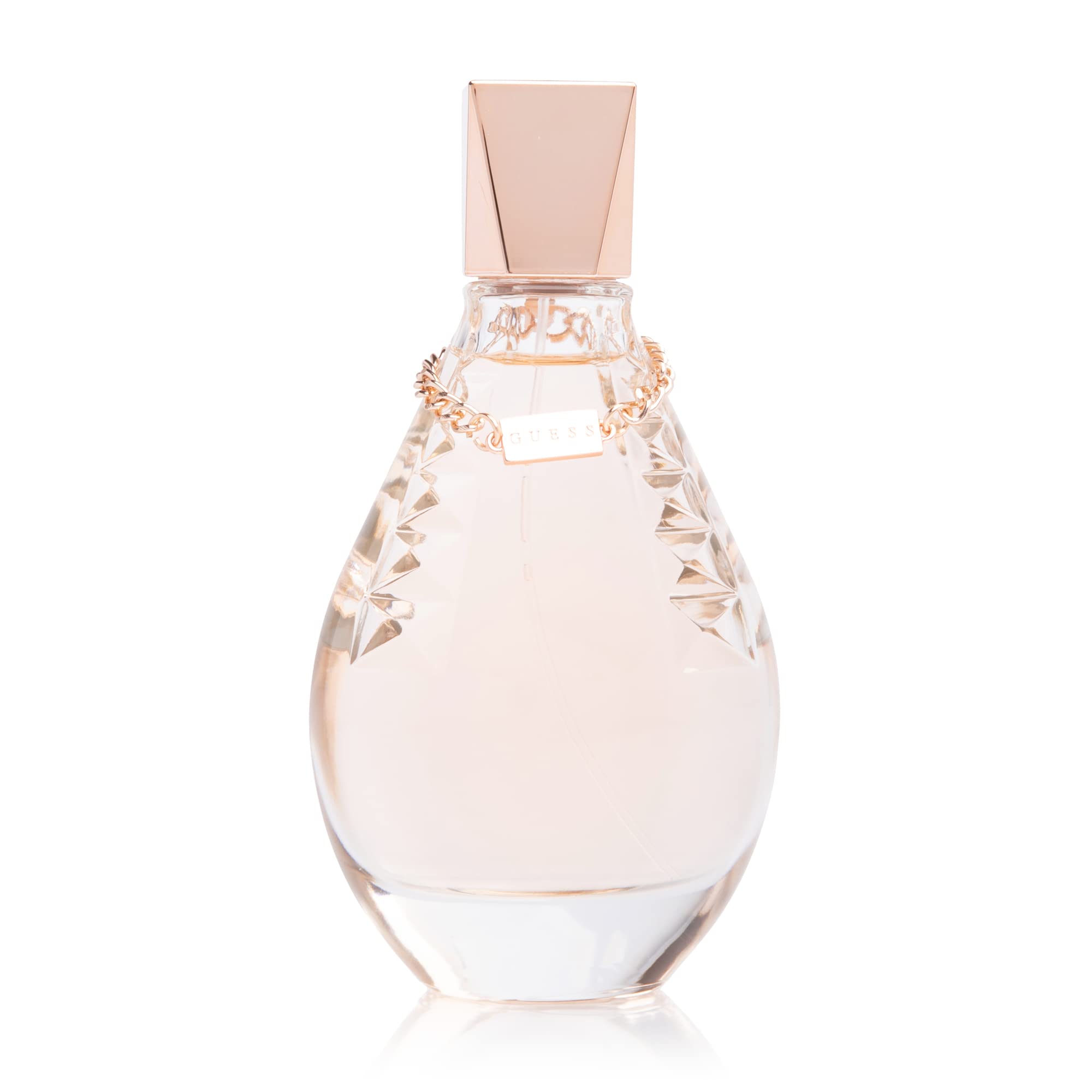 GUESS Dare: frasco lateral muestra la elegante silueta para uso diario.
