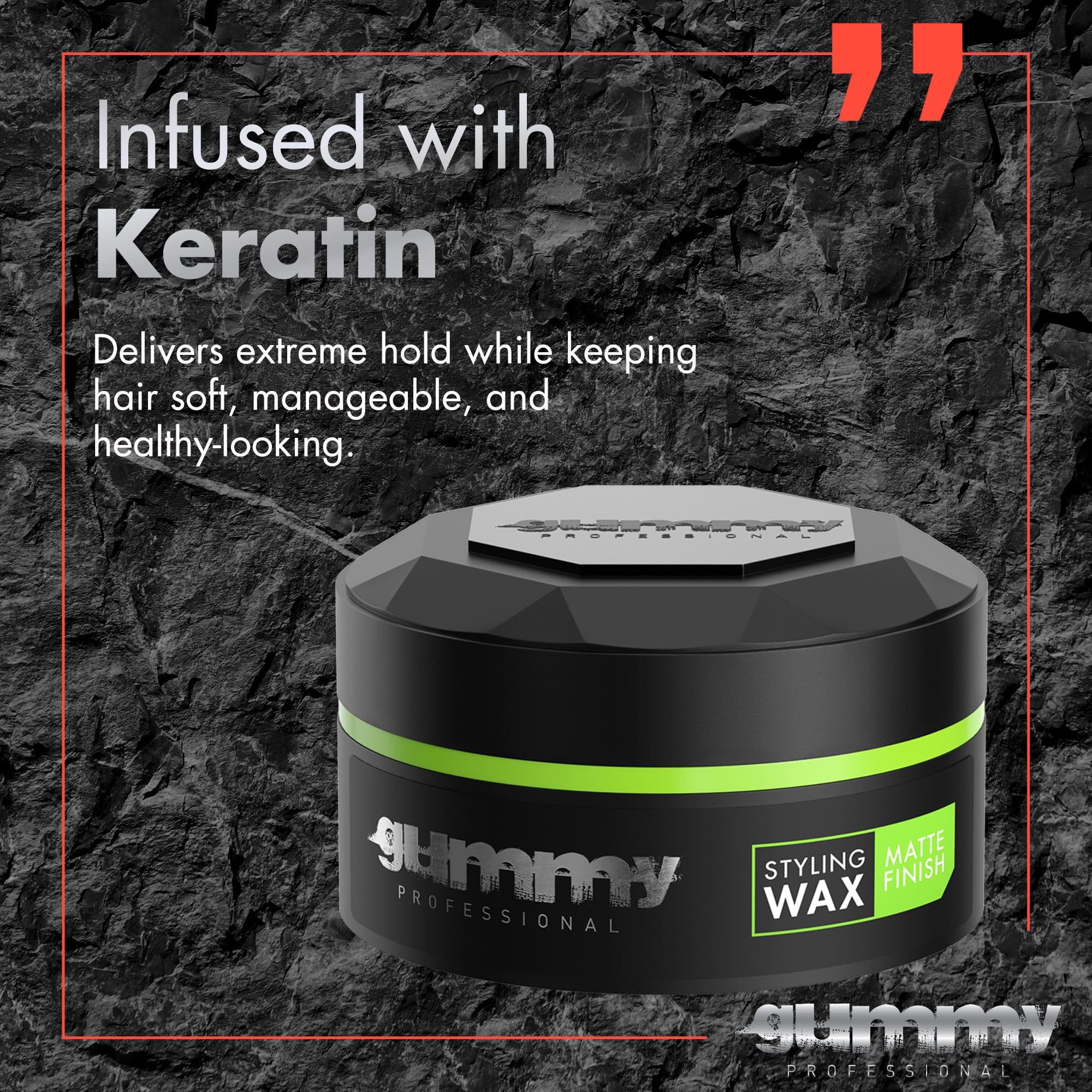 Gummy Professional Hair Wax es ideal para cabello largo, con manejo suave.