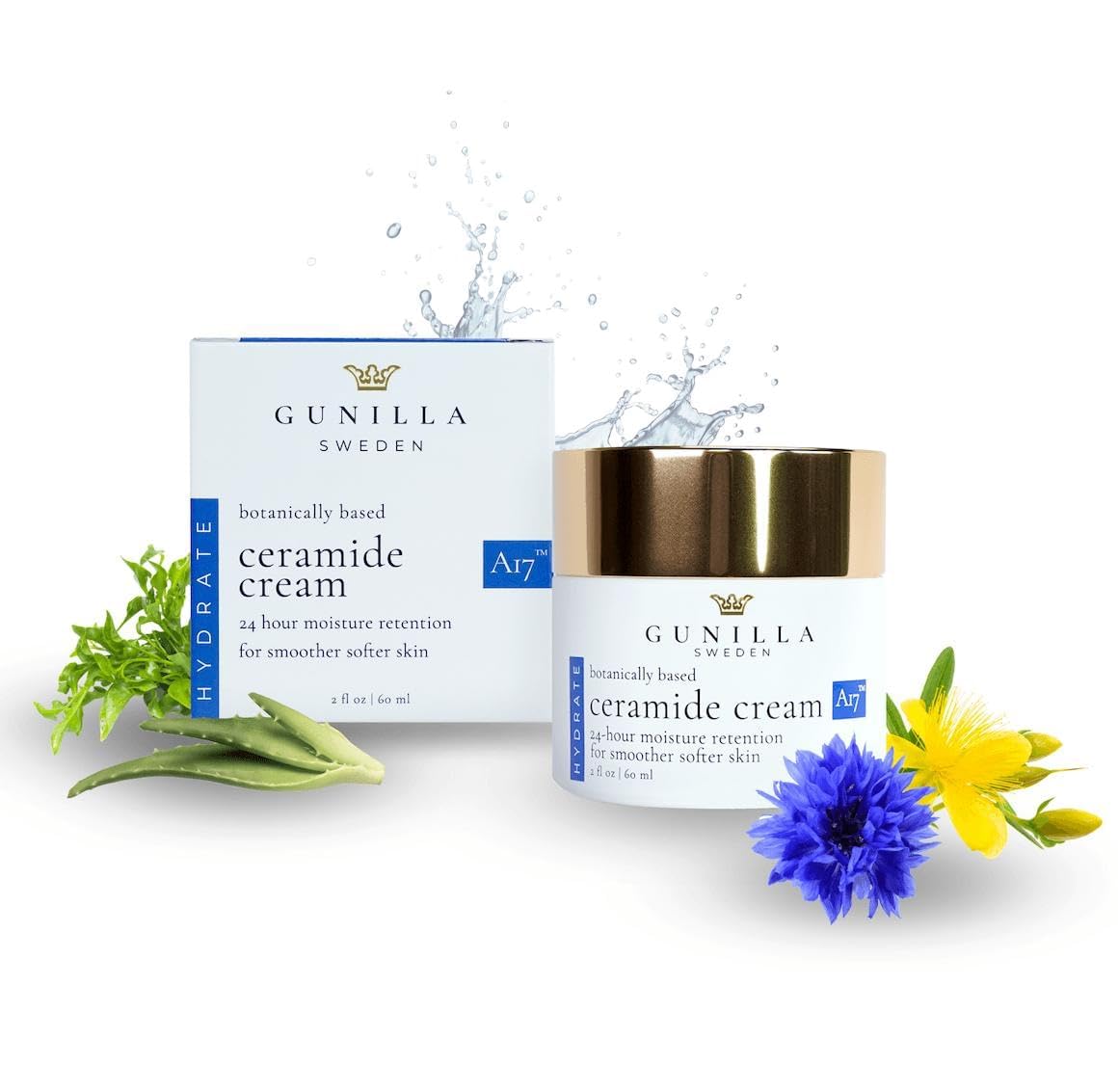 Gunilla Of Sweden crema ceramidas, textura sedosa para uso diario