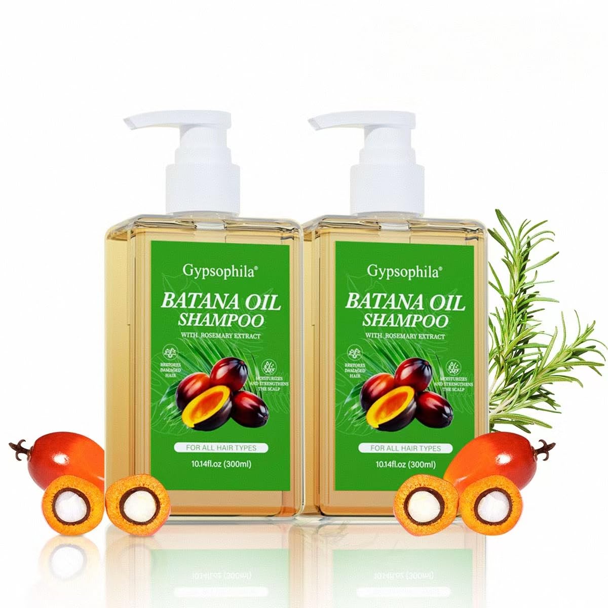 Gypsophila Champú Batana: botella con aceite nutritivo para cabello suave