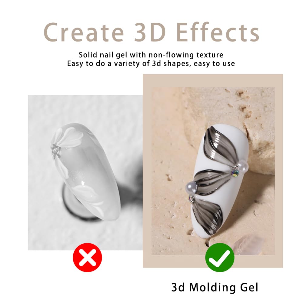 Gyraolvant gel 3D curado UV para endurecer diseños complejos en casa.
