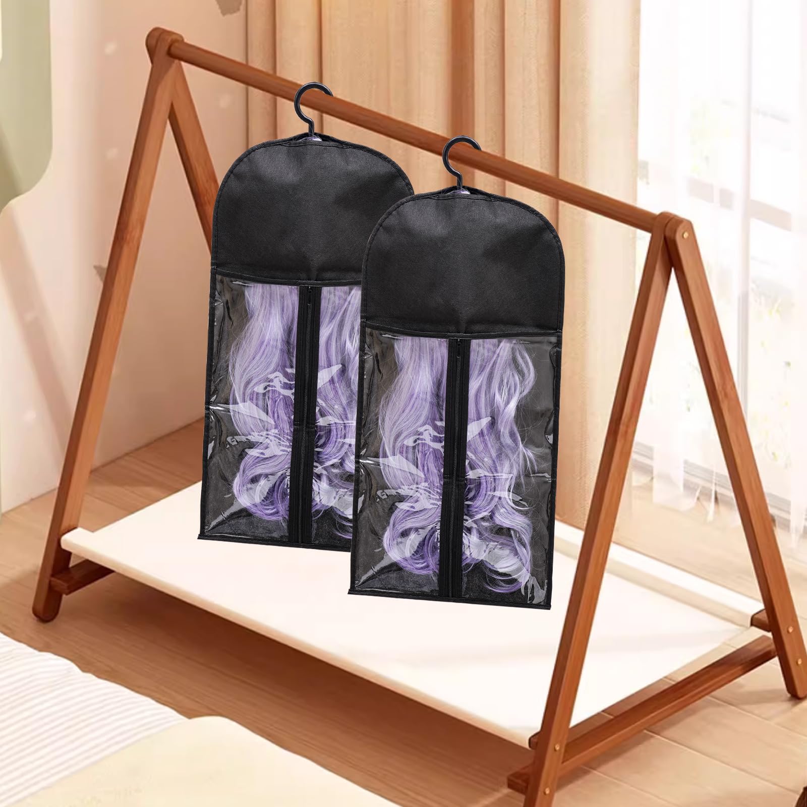 Hadwoer bolsa transparente para identificar pelucas rápidamente