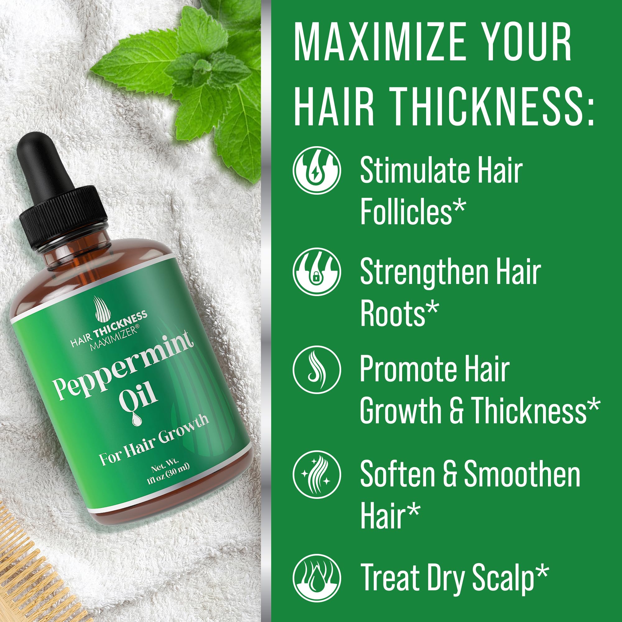 Hair Thickness Maximizer mezcla de aceites para cabello saludable