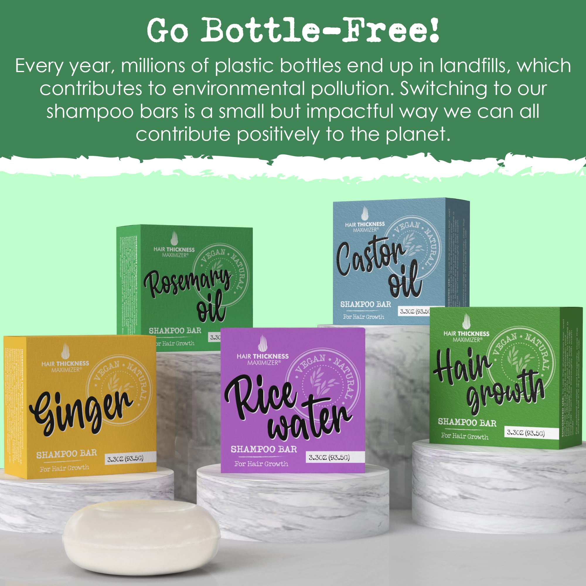 Hair Thickness Maximizer rosemary shampoo bar USA-made quality supports local manufacturing.