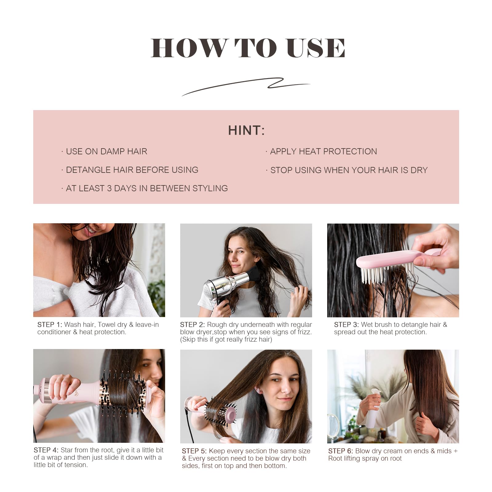 Hair Trends cable 360 grados para maniobras cómodas durante el peinado
