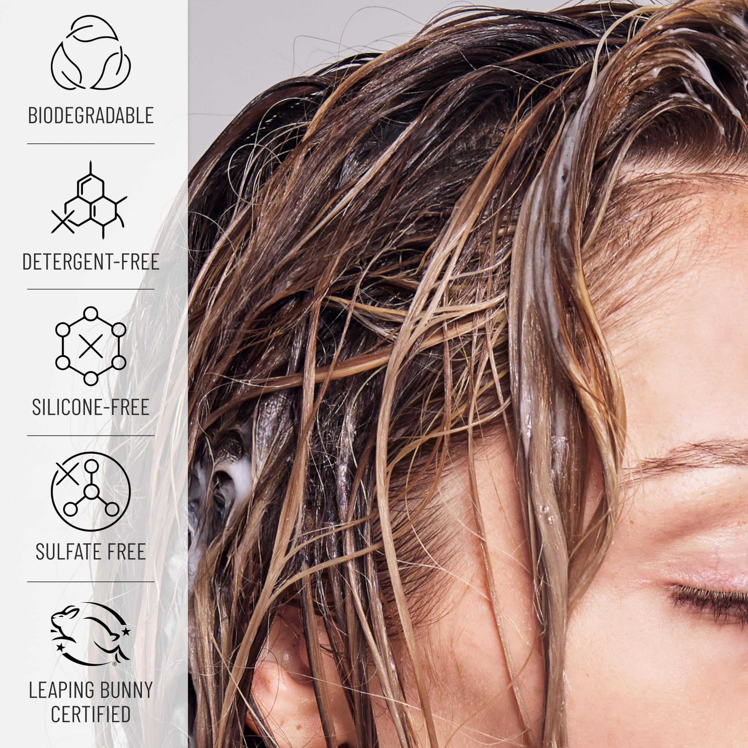 Hairstory New Wash Deep Clean demonstrates a simple wash routine