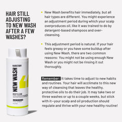 Hairstory New Wash Deep Clean creates volume and body for fine hair
