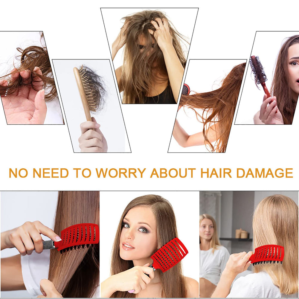 Hairstreaq hkncvag cepillo desenredante para secado rápido con ventilación integrada