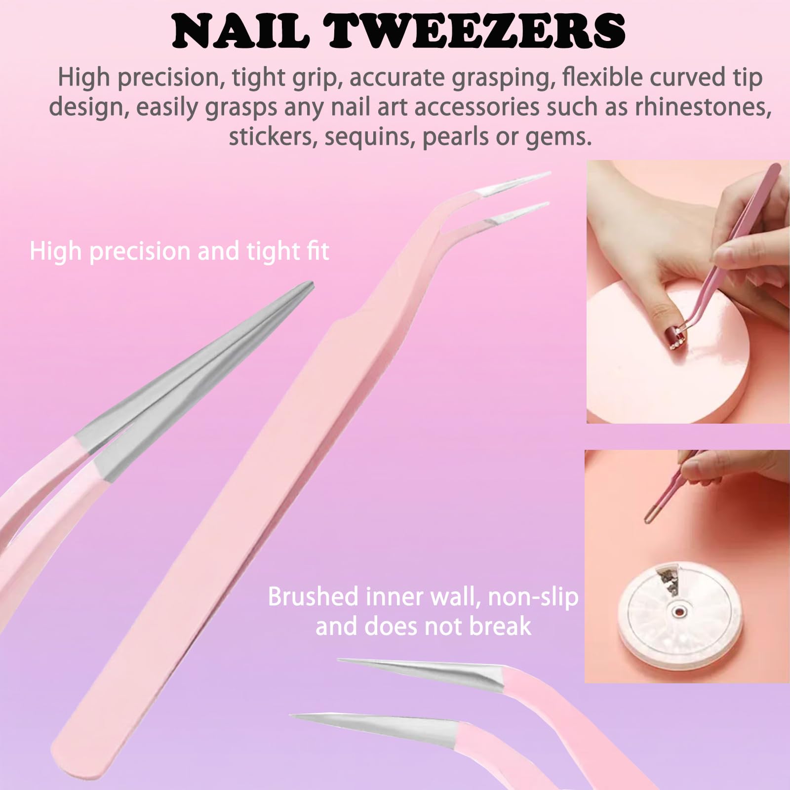 HAIY pinceles para uñas de varios tamaños para mezclas y efectos.