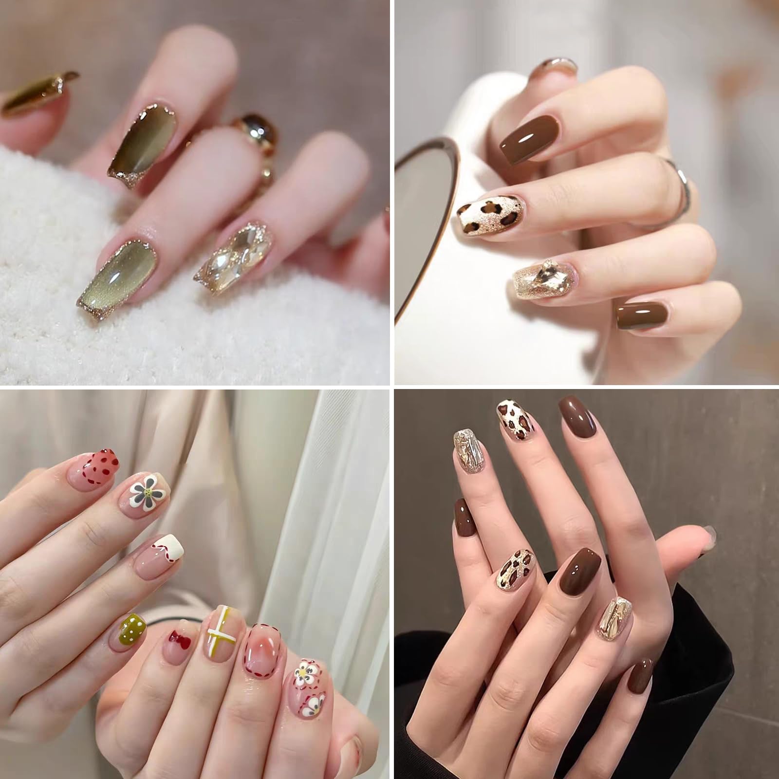 HAIY pinzas anguladas de metal para manipular uñas con precisión.