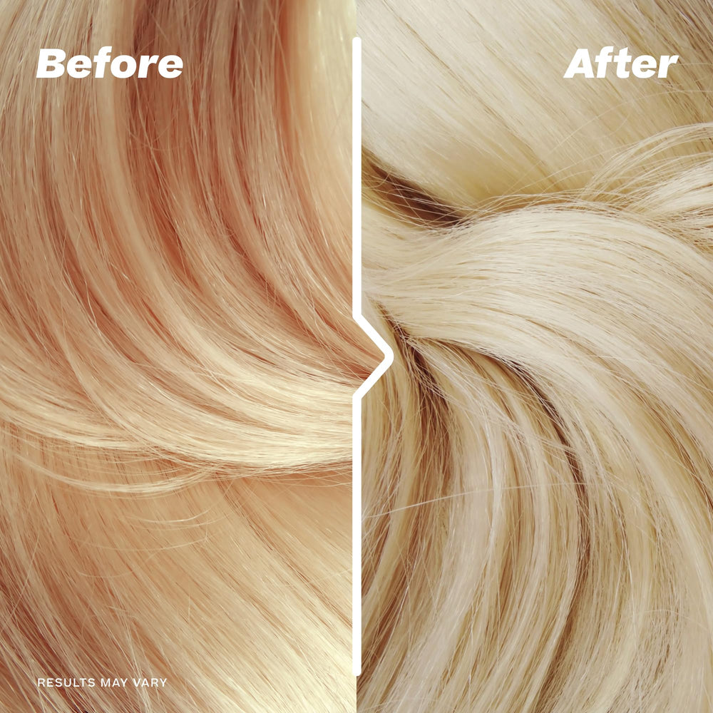 Aplicación en cabello mojado para realzar reflejos rubios con suavidad