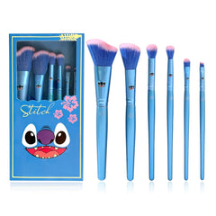 Pinceles Hamowtux Stitch con diseño adorable para maquillaje diario.