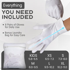 HandsAllright bolsa de lavado incluida para proteger los guantes en la lavadora.