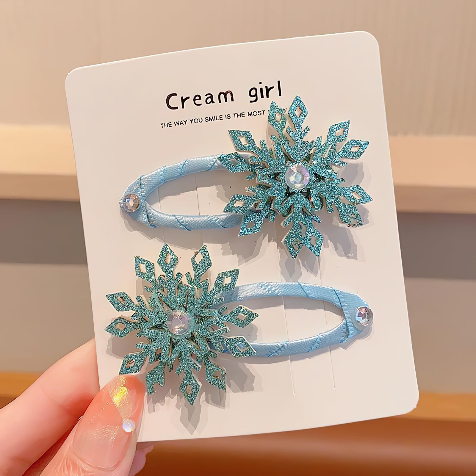 Regalo ideal Hansamu copo de nieve azul para niñas y amigas