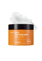 Hanskin AHA Pore Cleansing Balm, textura melting, limpia poros y deja la piel suave.
