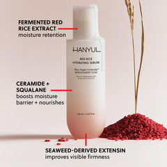 Proceso de fermentación del arroz rojo de HANYUL para nutrir la piel.