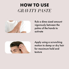 Aplicación entre las manos de Gravity Paste para esculpir con precisión