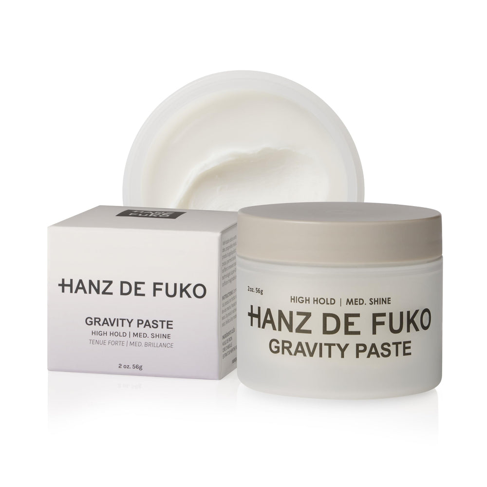 Hanz de Fuko Gravity Paste: botella elegante para peinados con alto agarre