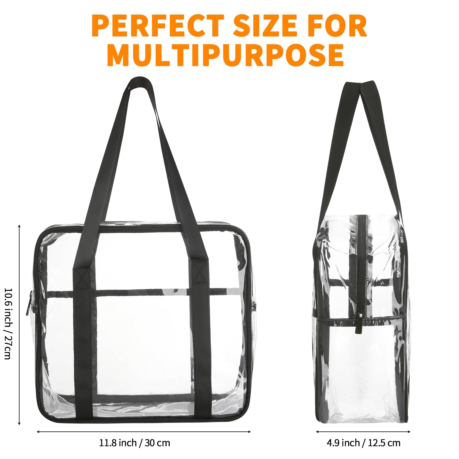 HAOGUAGUA bolsa transparente, interior amplio para organizar cosméticos y accesorios