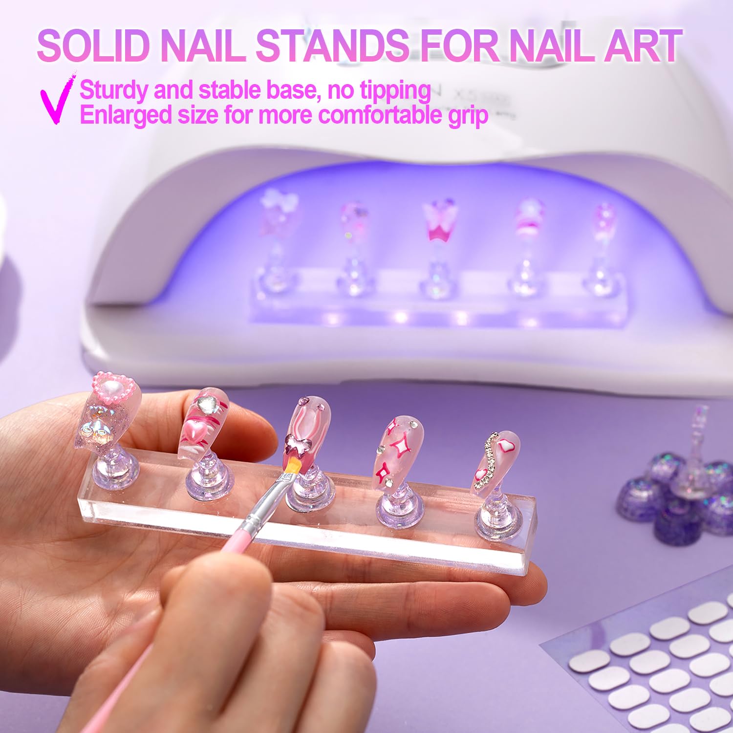 Haozher puntas uñas imantadas: fijación rápida para pruebas de arte.