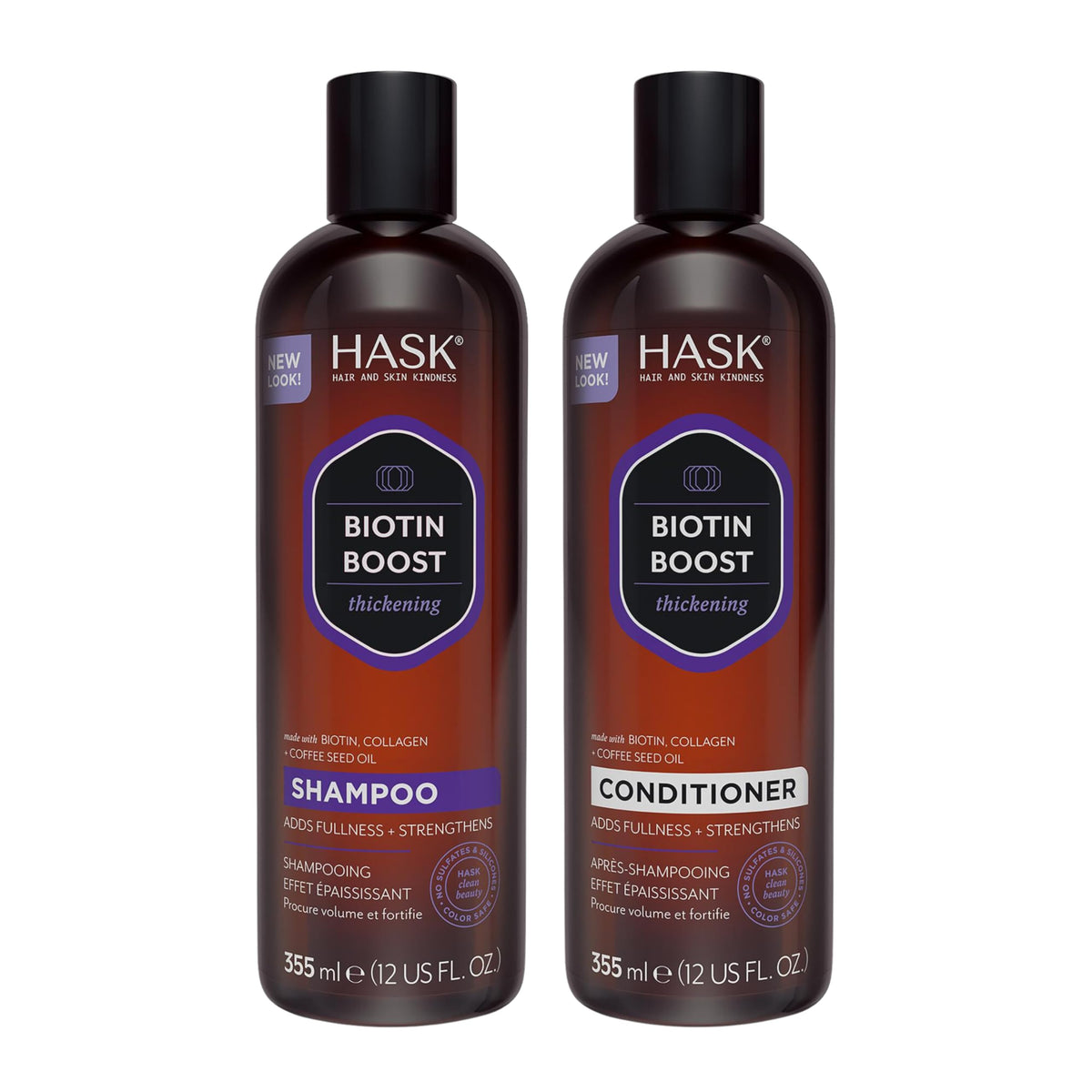 HASK Biotin Boost champu botella: sensacion revitalizante y cabello con mas cuerpo