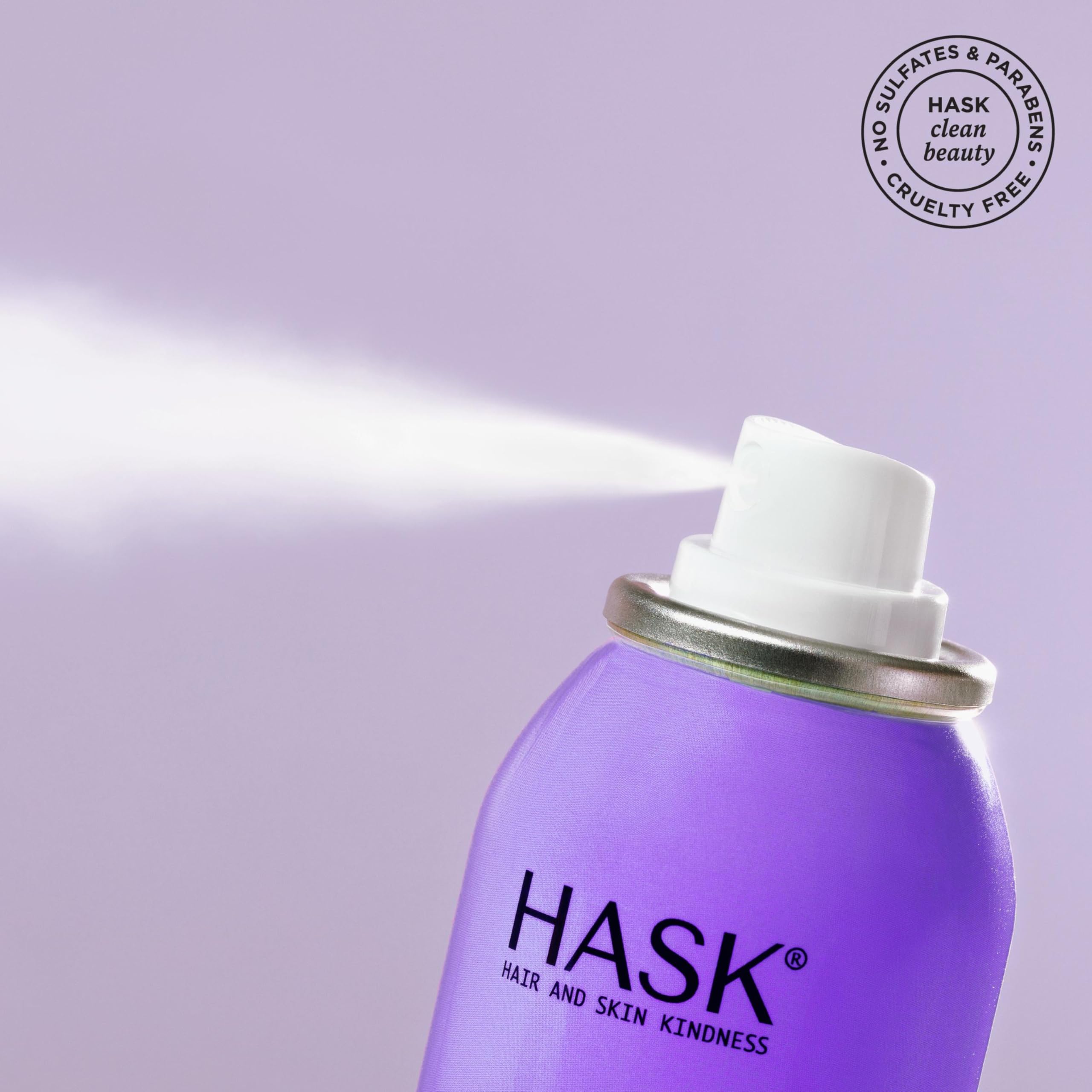 HASK Biotin Boost thickening dry shampoo steps for use between washes