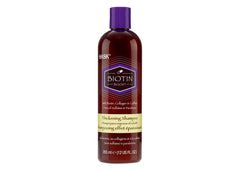 HASK Biotina Impulso Engrosante Champú en botella para volumen del cabello.