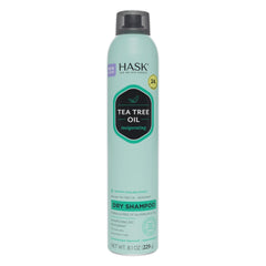 Envase de champú en seco HASK con árbol de té para frescura instantánea