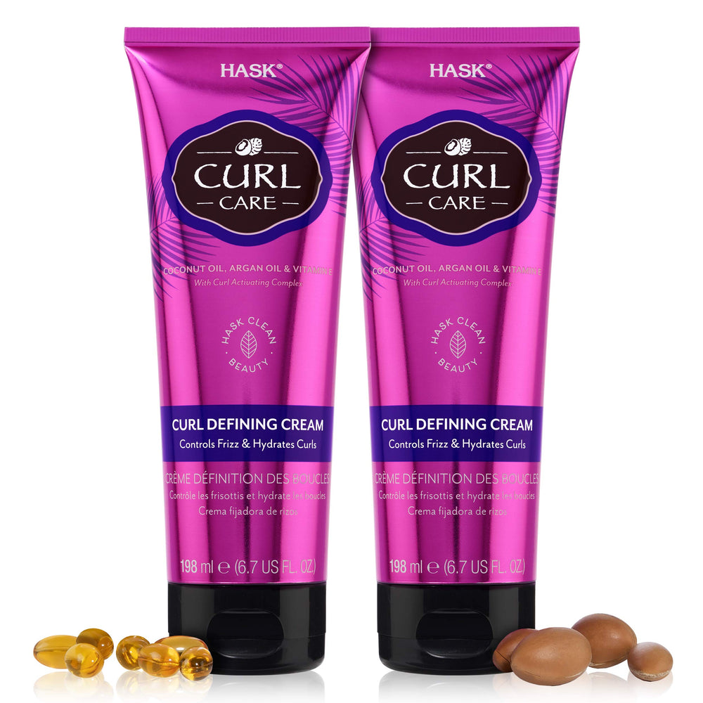 HASK crema definidora de rizos dúo de 2 piezas en envase