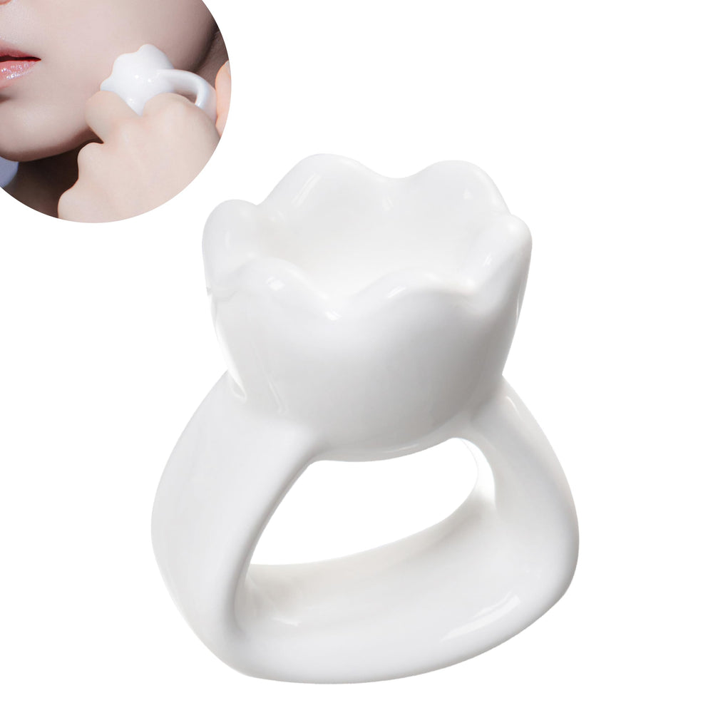 HAUA Ring Gua Sha con diseño ergonómico, mango antideslizante para control preciso.