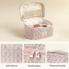HBselect bolsa de maquillaje grande para viaje, mantiene cosméticos organizados y visibles.